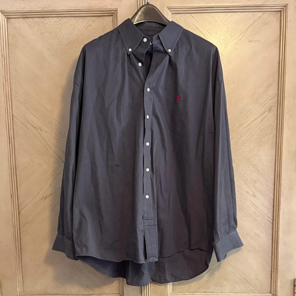 Ralph Laurents Men's Brown/Gray Button-Down Long Sleeve - XL - Picture 1 of 3